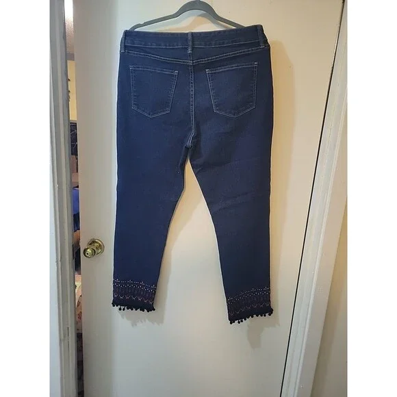 embroidered jeans women size 14 - Picture 6 of 6